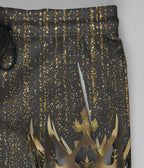 Black and Gold Lion Joggers Joggers Tianci 