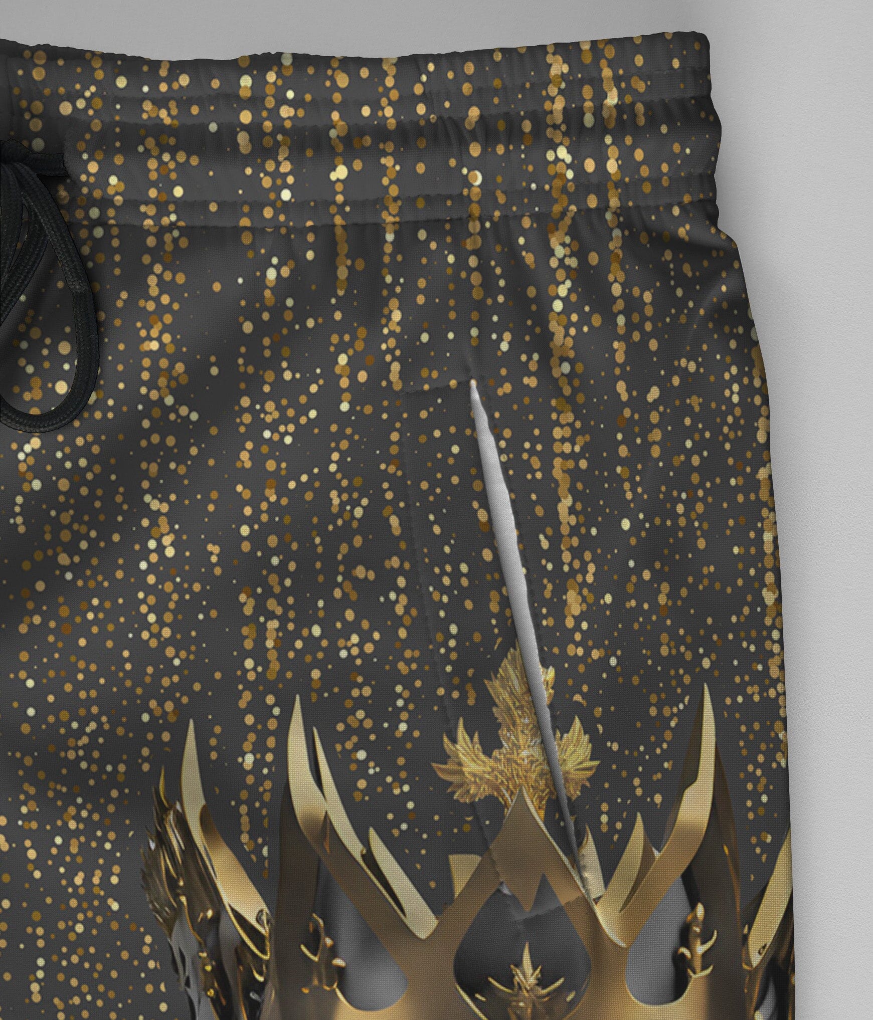 Black and Gold Lion Joggers Joggers Tianci 