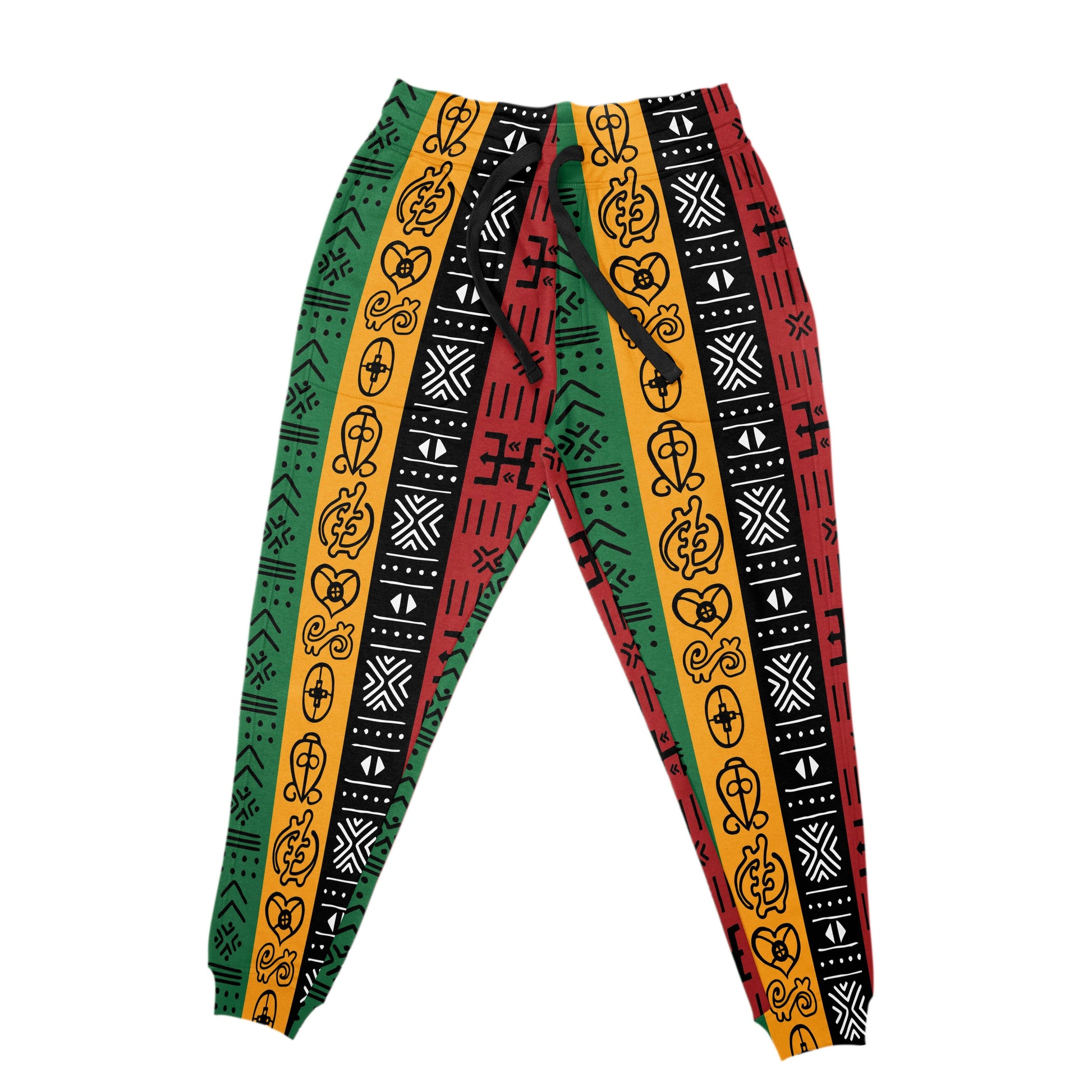 African Symbols In Pan African Colors Joggers Joggers Tianci 