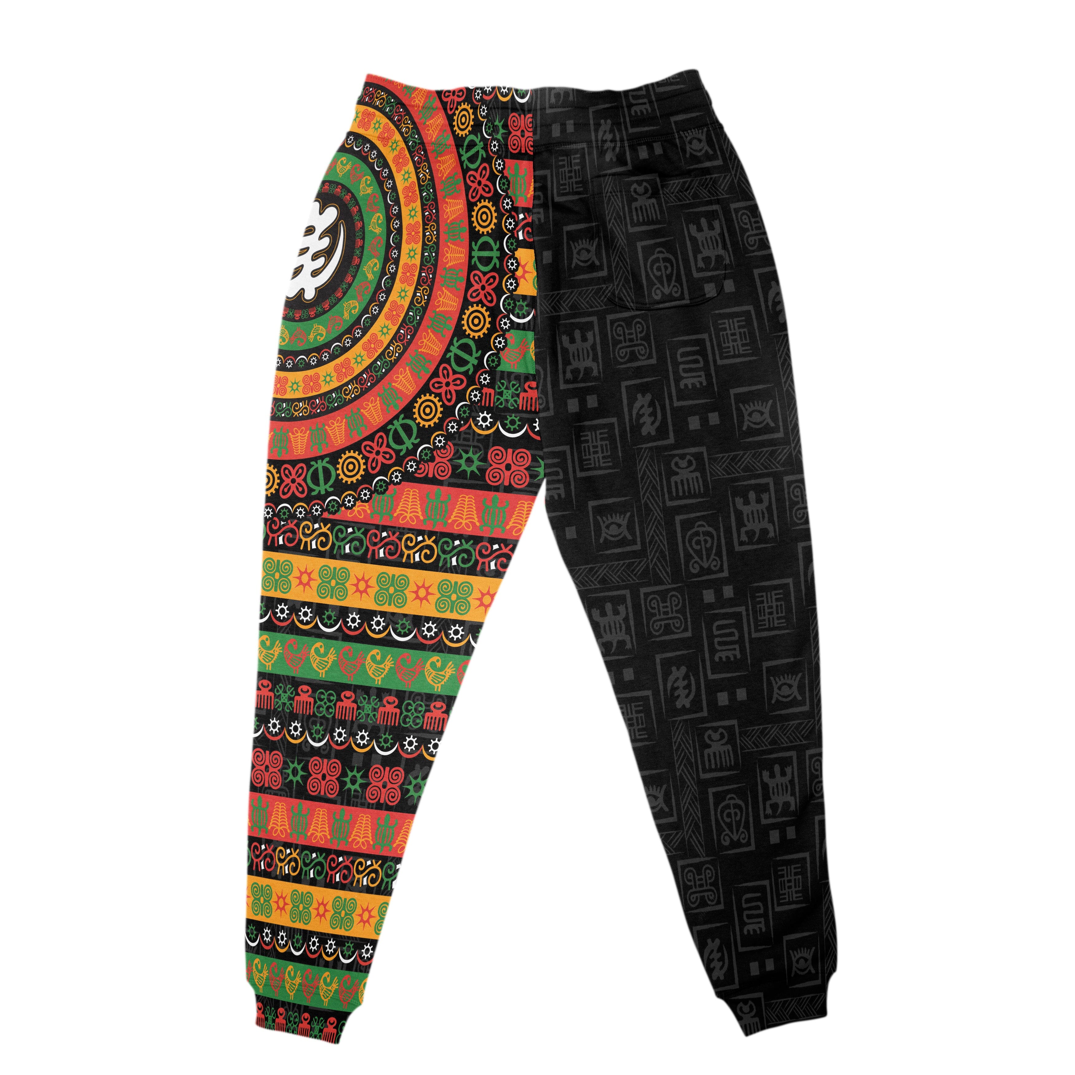 Adinkra Symbols Print Joggers Joggers Tianci 