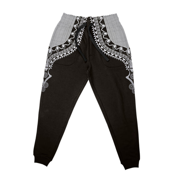 Printed Dashiki Color Black Joggers Joggers Tianci 