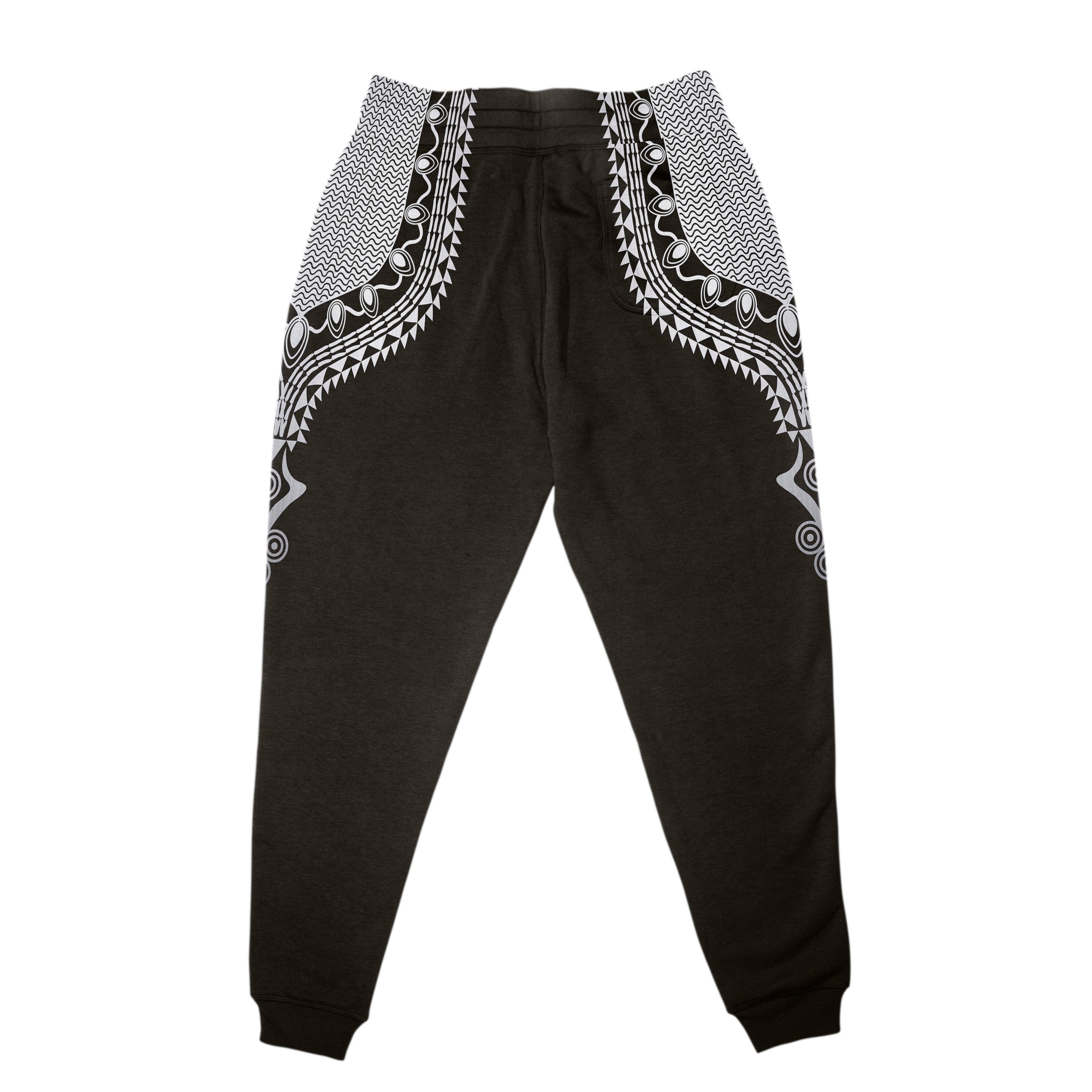 Printed Dashiki Color Black Joggers Joggers Tianci 