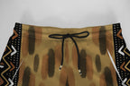 Printed Mud Cloth and Adinkra Symbol Joggers Joggers Tianci 