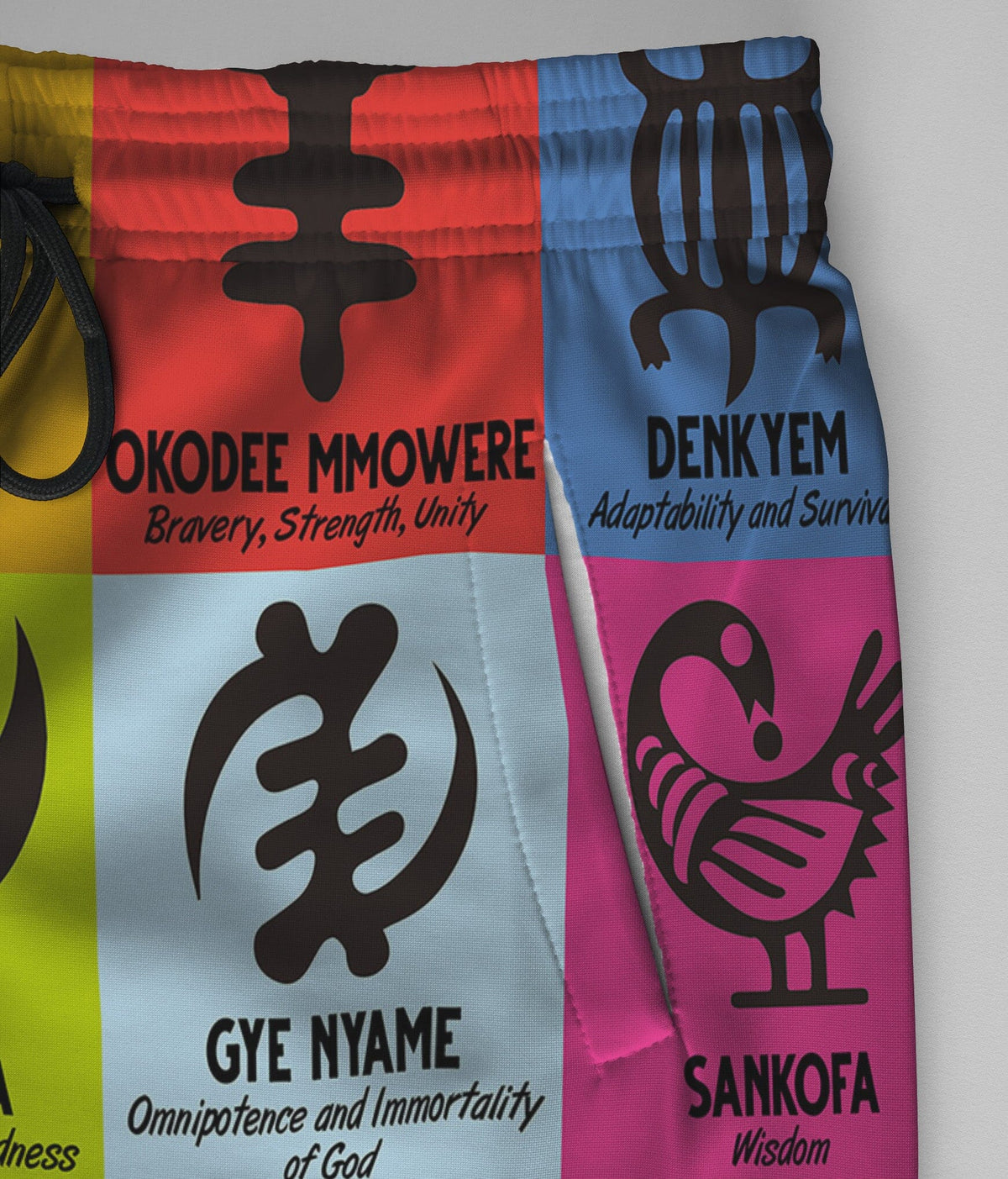 Multi Color Adinkra Symbols Joggers Joggers Tianci 