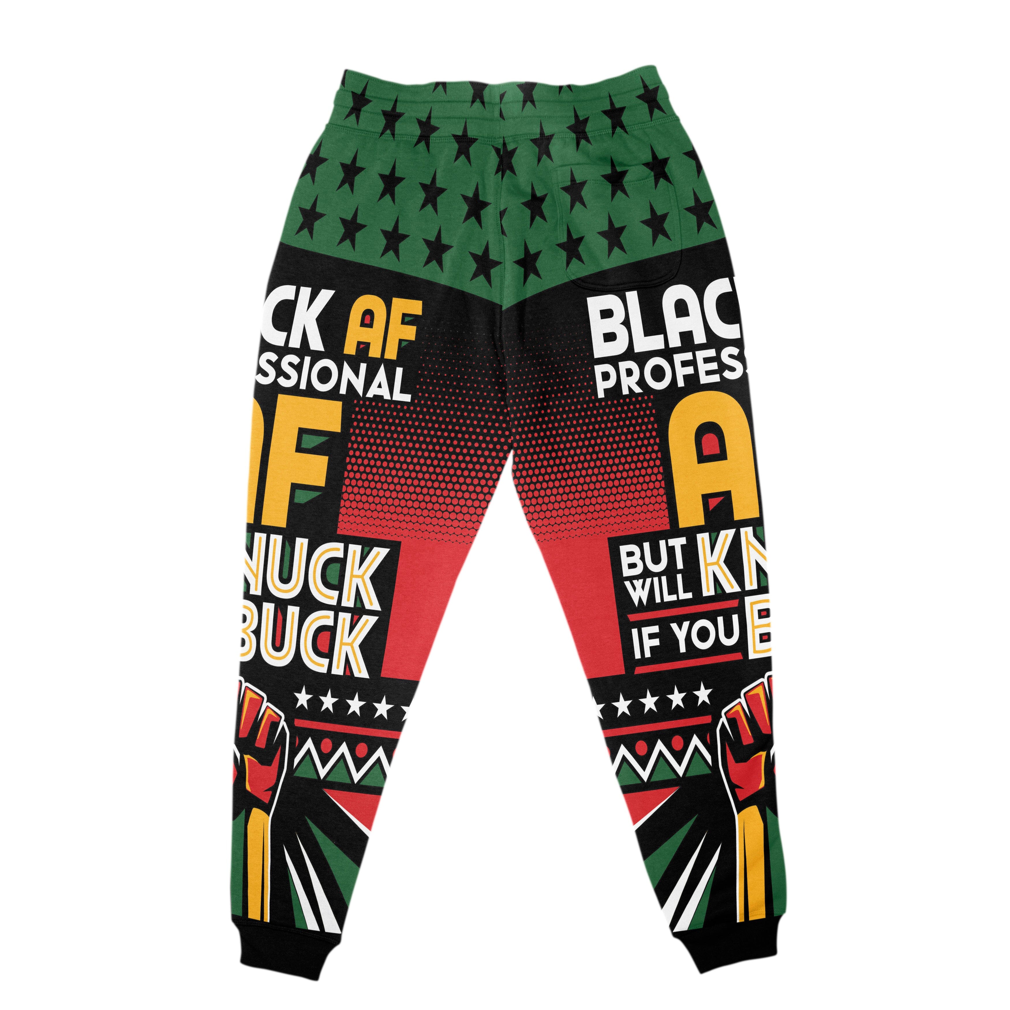 Black AF Professional AF But Will Knuck If You Buck Joggers Joggers Tianci 