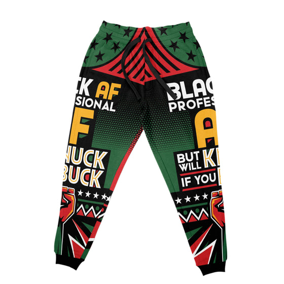 Black AF Professional AF But Will Knuck If You Buck Joggers Joggers Tianci