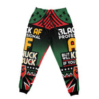 Black AF Professional AF But Will Knuck If You Buck Joggers Joggers Tianci 