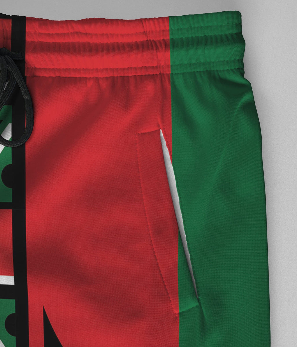Power Fist And Patterns In Pan African Colors Joggers Joggers Tianci 