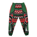 Power Fist And Patterns In Pan African Colors Joggers Joggers Tianci 