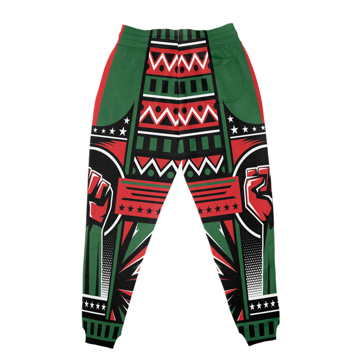 Power Fist And Patterns In Pan African Colors Joggers Joggers Tianci 