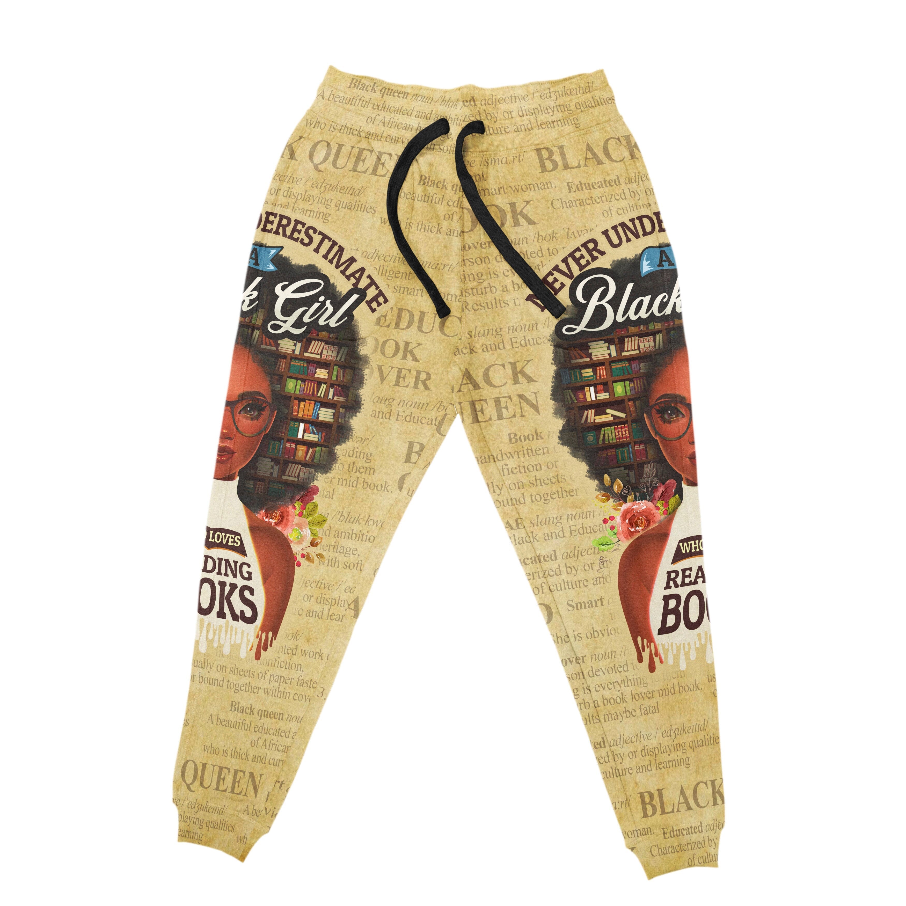 Never Underestimate A Book Lover Joggers Joggers Tianci 