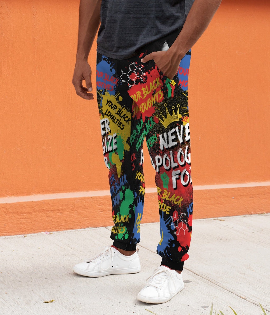 Never Apologize For Being Black Joggers Joggers Tianci 