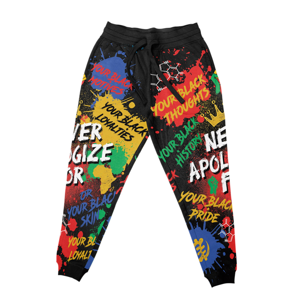 Never Apologize For Being Black Joggers Joggers Tianci 