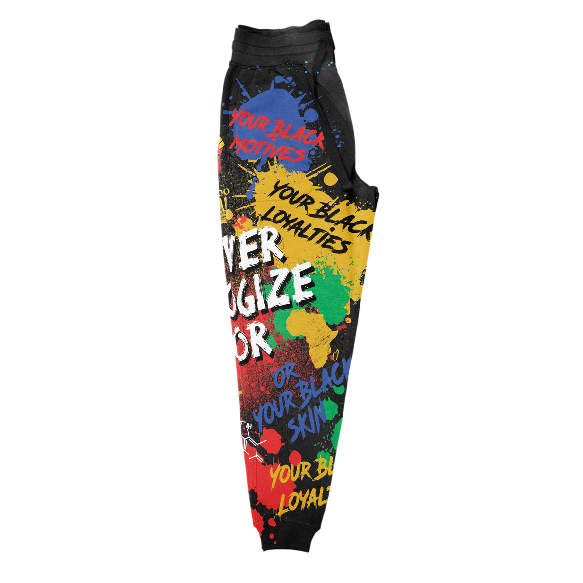 Never Apologize For Being Black Joggers Joggers Tianci 