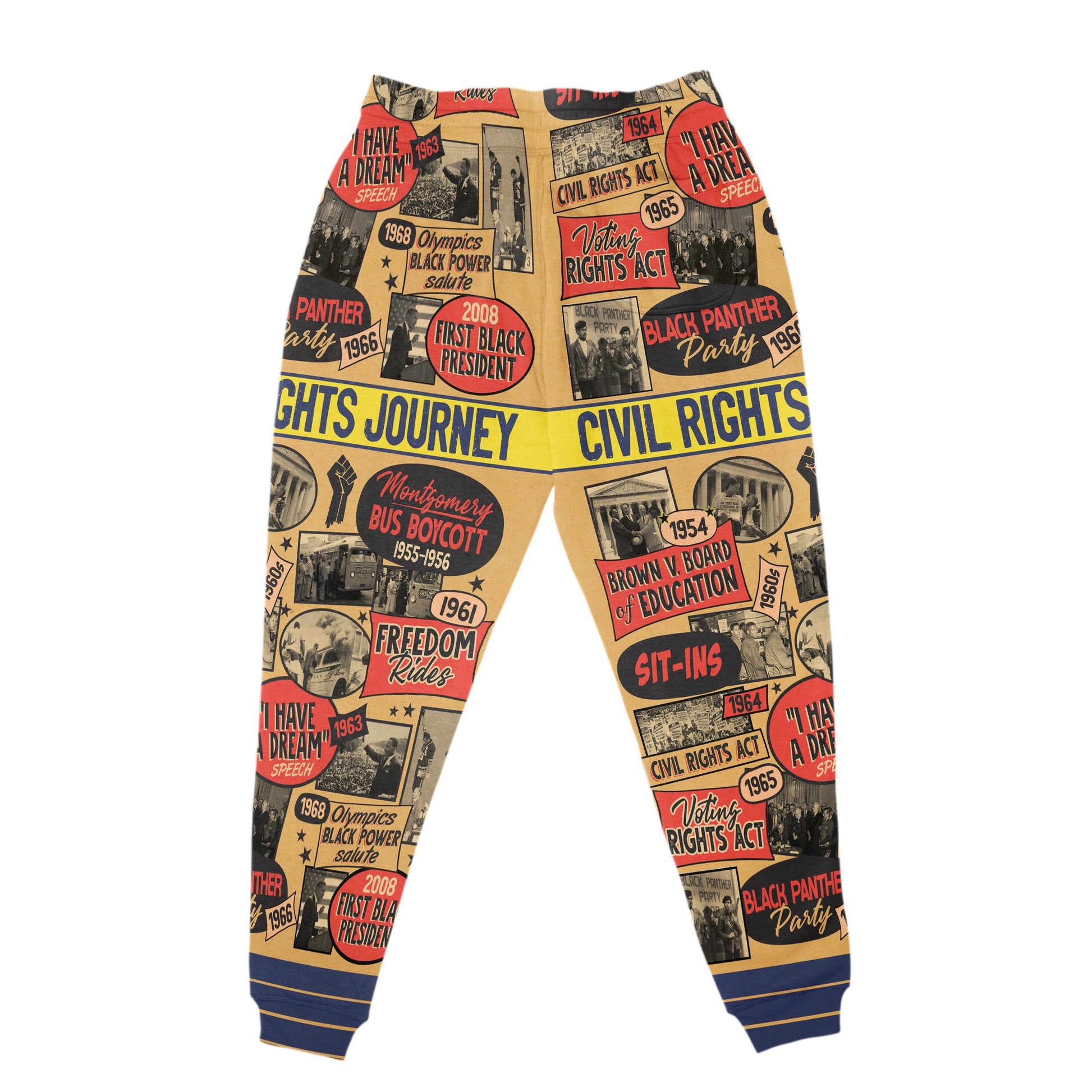 Civil Rights Events in 50s Style Joggers Joggers Tianci 