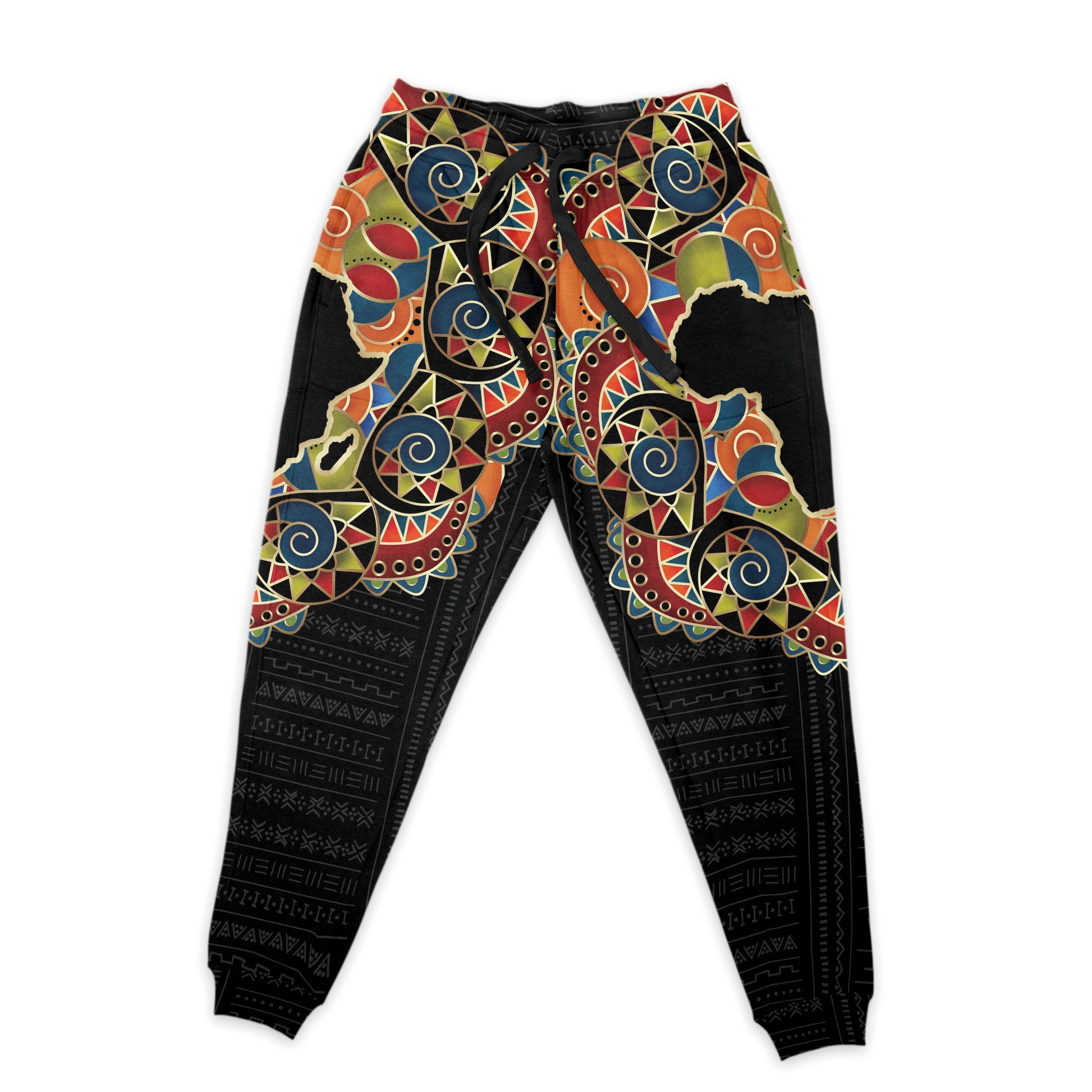 Multi-Colored African Pattern Print Joggers Joggers Tianci 