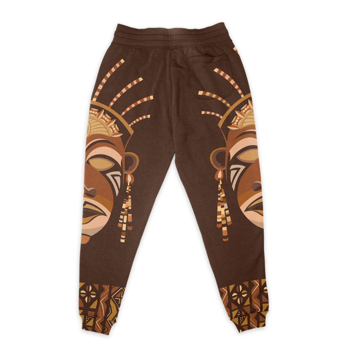 African Mask Printed Mudcloth Joggers Joggers Tianci 