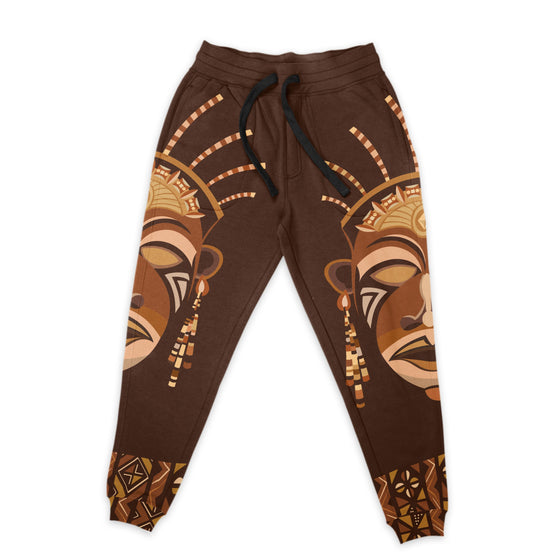 African Mask Printed Mudcloth Joggers Joggers Tianci