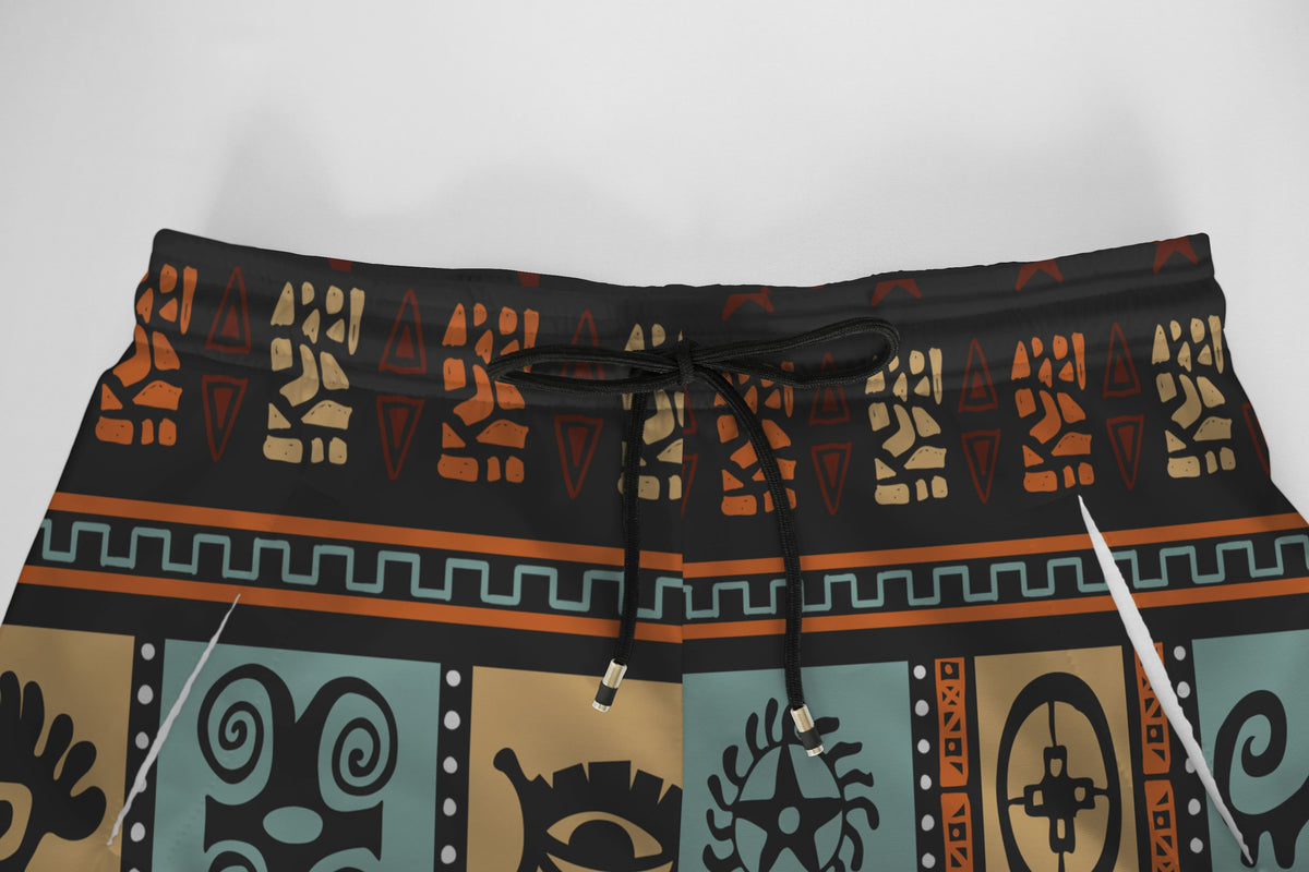 Vintage Adinkra Symbols Joggers Joggers Tianci 