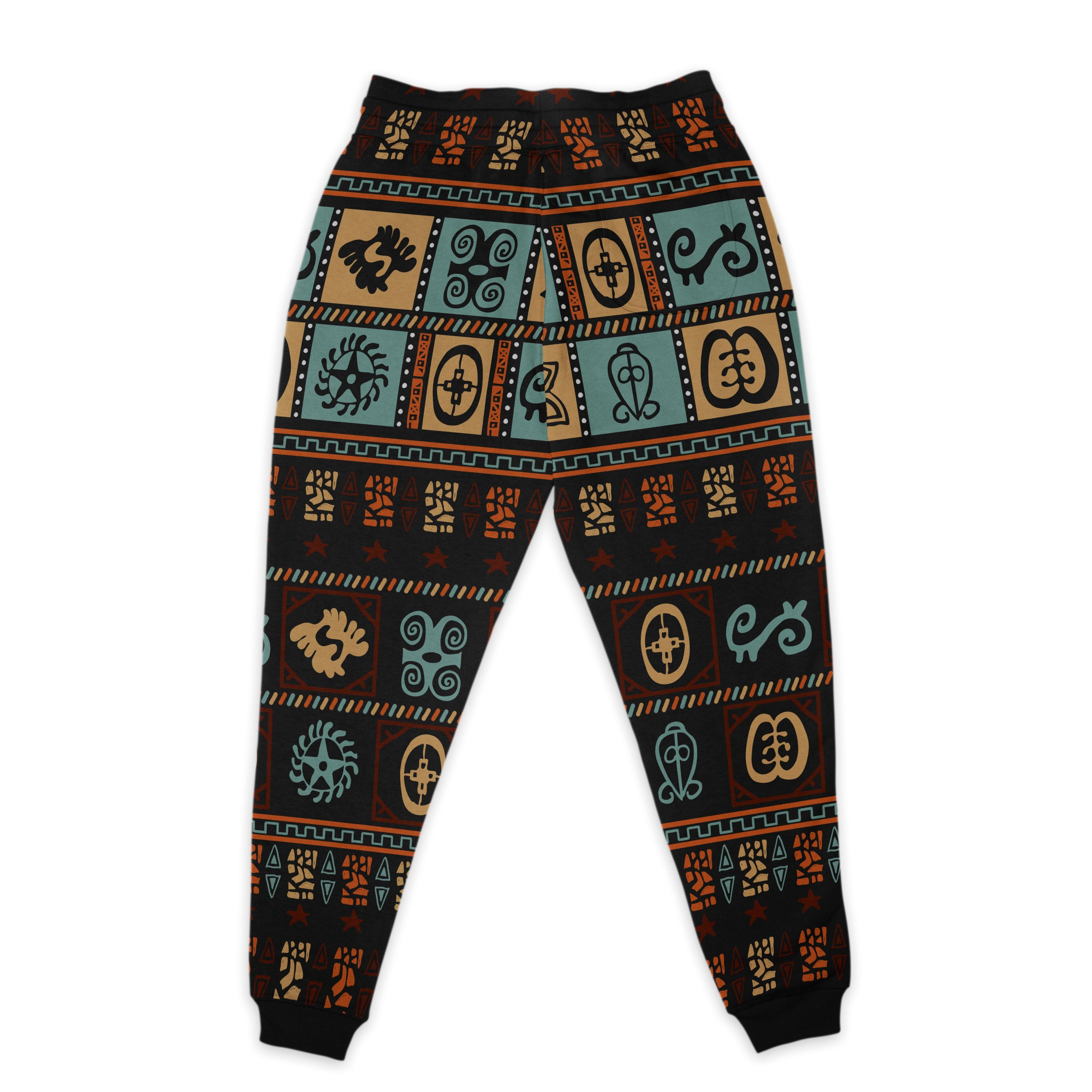 Vintage Adinkra Symbols Joggers Joggers Tianci 