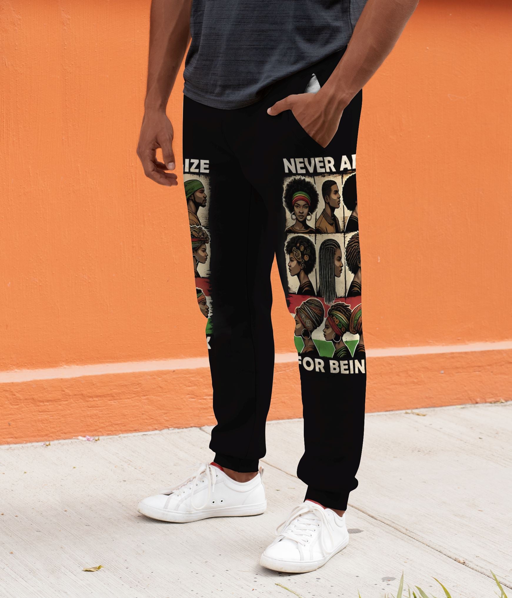 Never Apologize for Being Proudly Black Joggers Joggers Tianci 