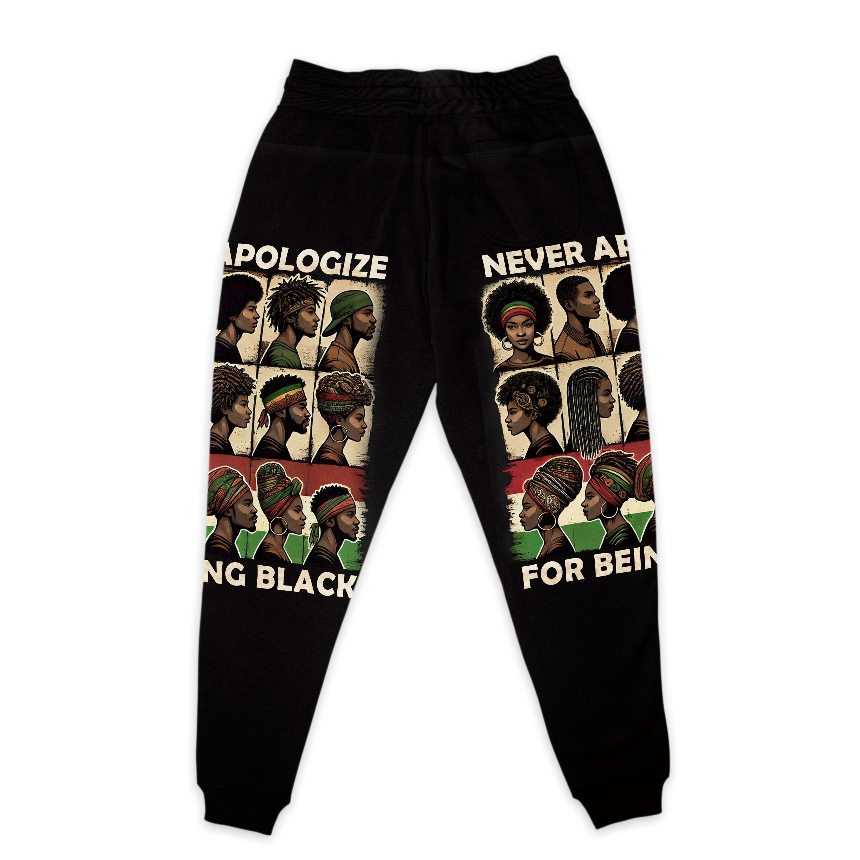 Never Apologize for Being Proudly Black Joggers Joggers Tianci 