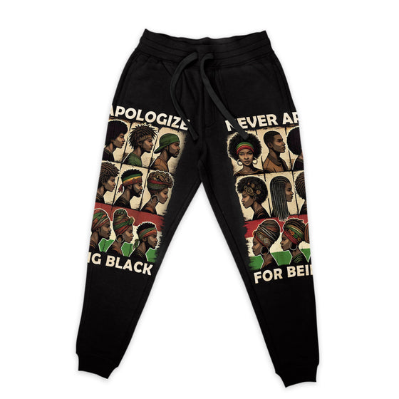 Never Apologize for Being Proudly Black Joggers Joggers Tianci