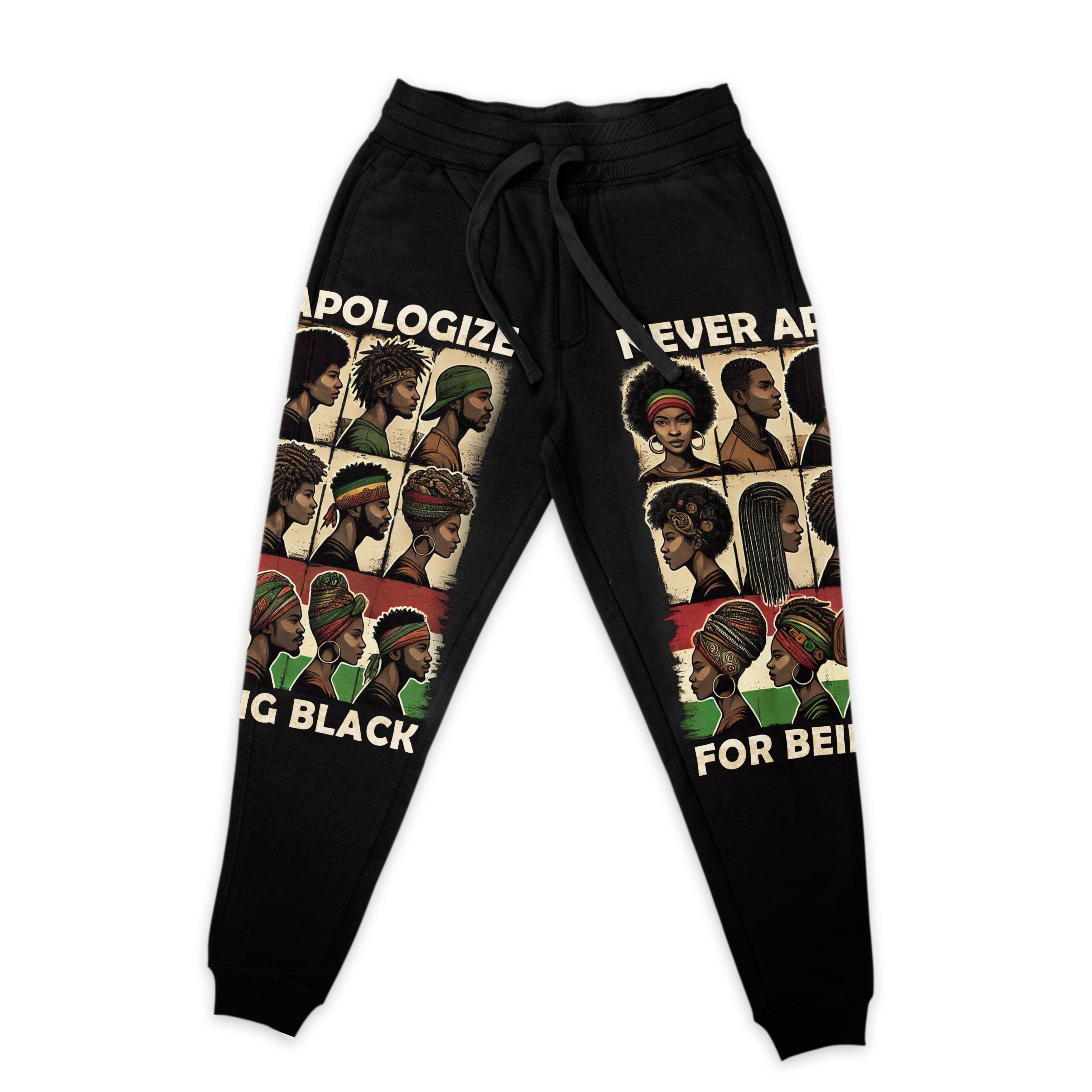 Never Apologize for Being Proudly Black Joggers Joggers Tianci 