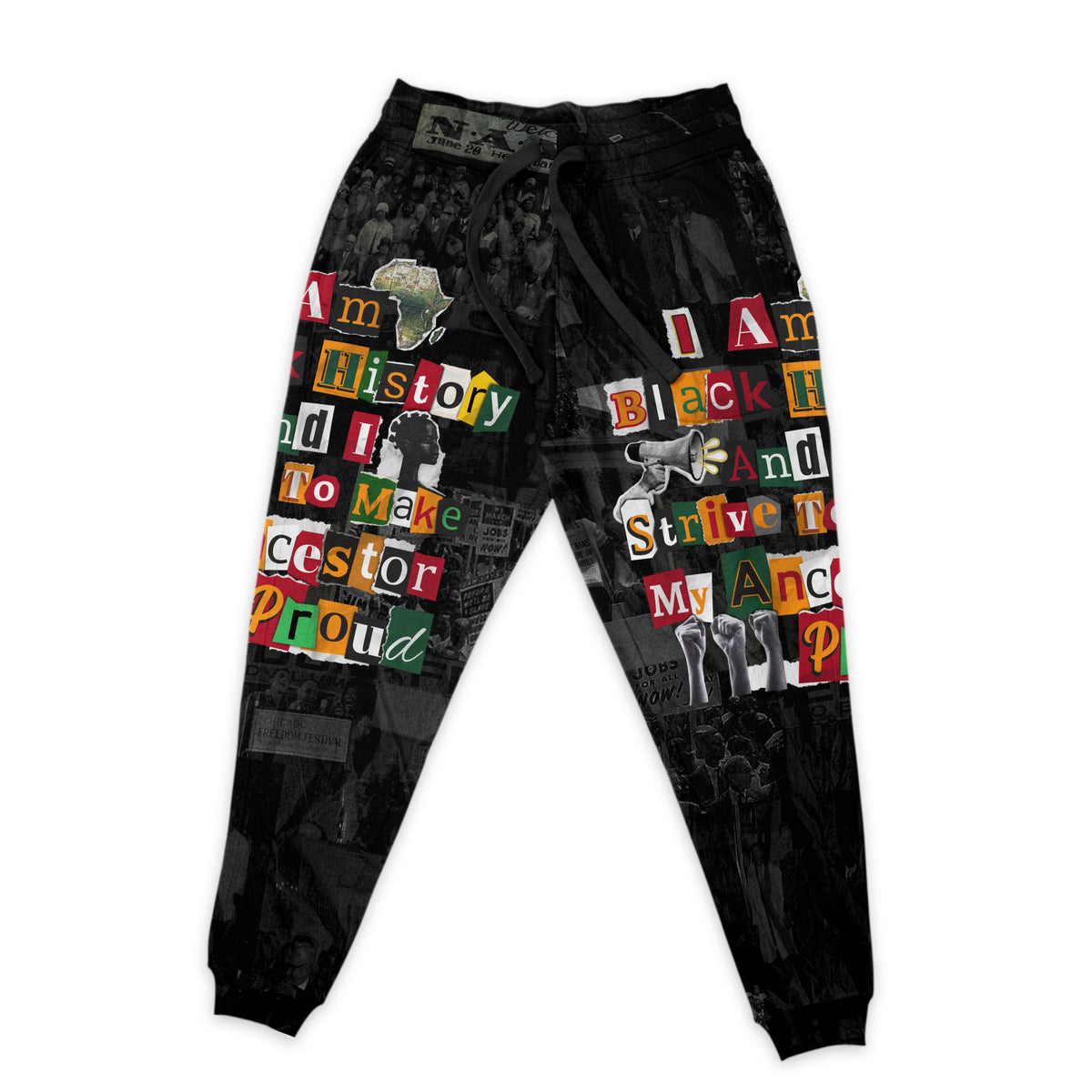 I Am Black History And I Strive To Make My Ancestor Proud Joggers Joggers Tianci 