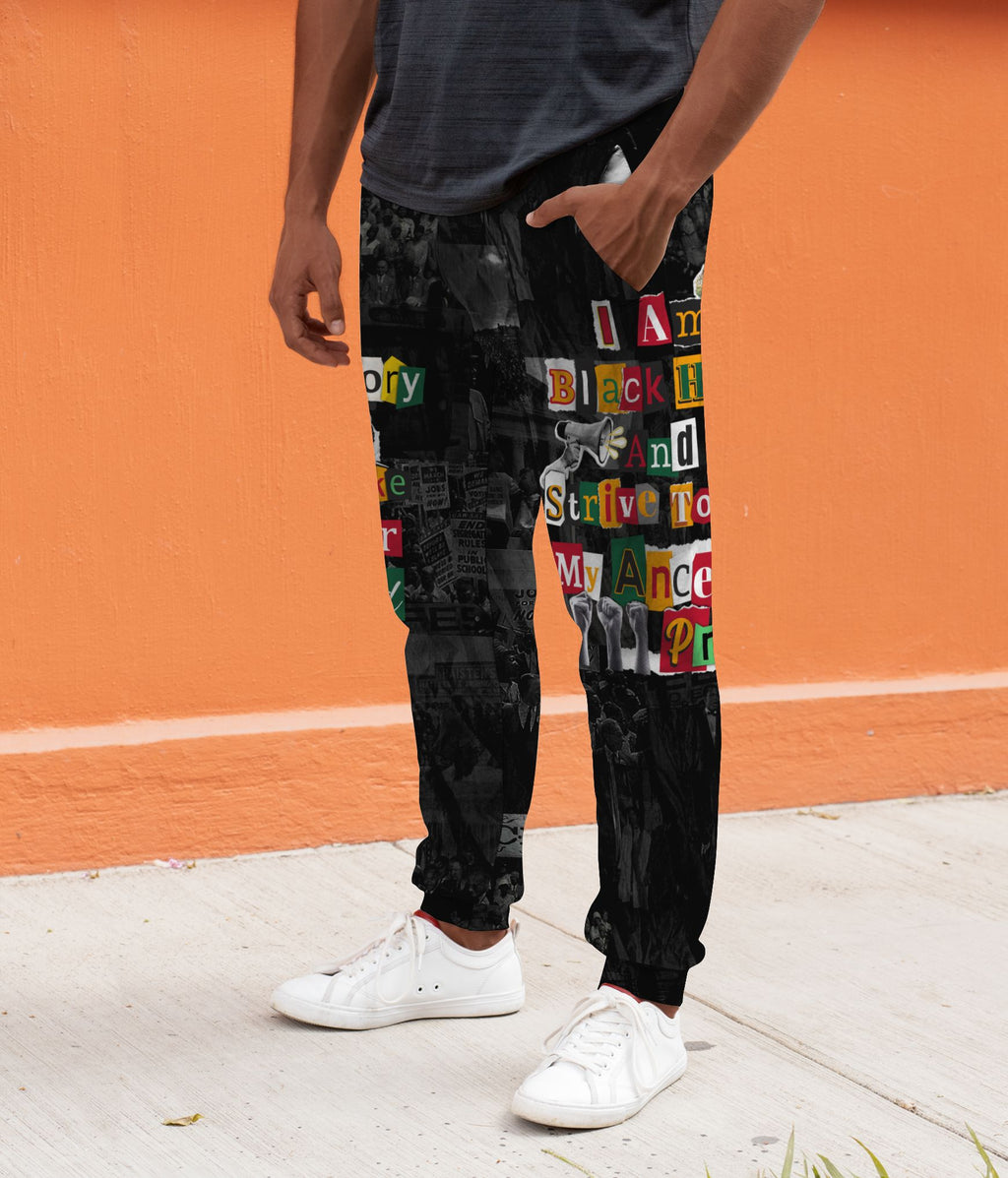 I Am Black History And I Strive To Make My Ancestor Proud Joggers Joggers Tianci 