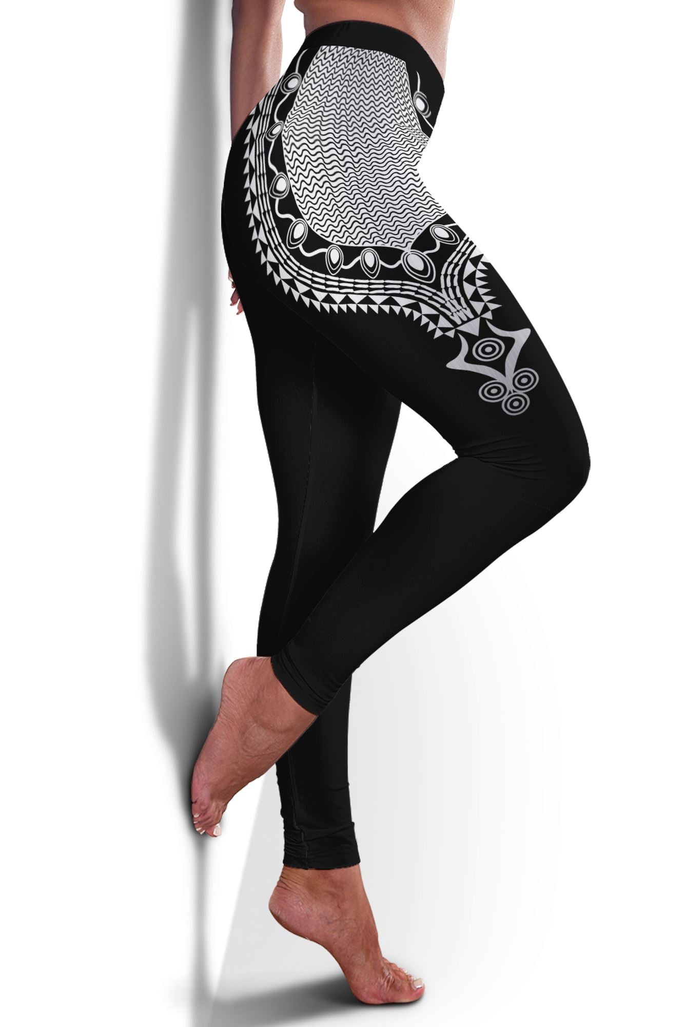 Printed Dashiki Color Black Cropped Hoodie and Leggings Set Cropped Hoodie Leggings Set Zootop Bear 