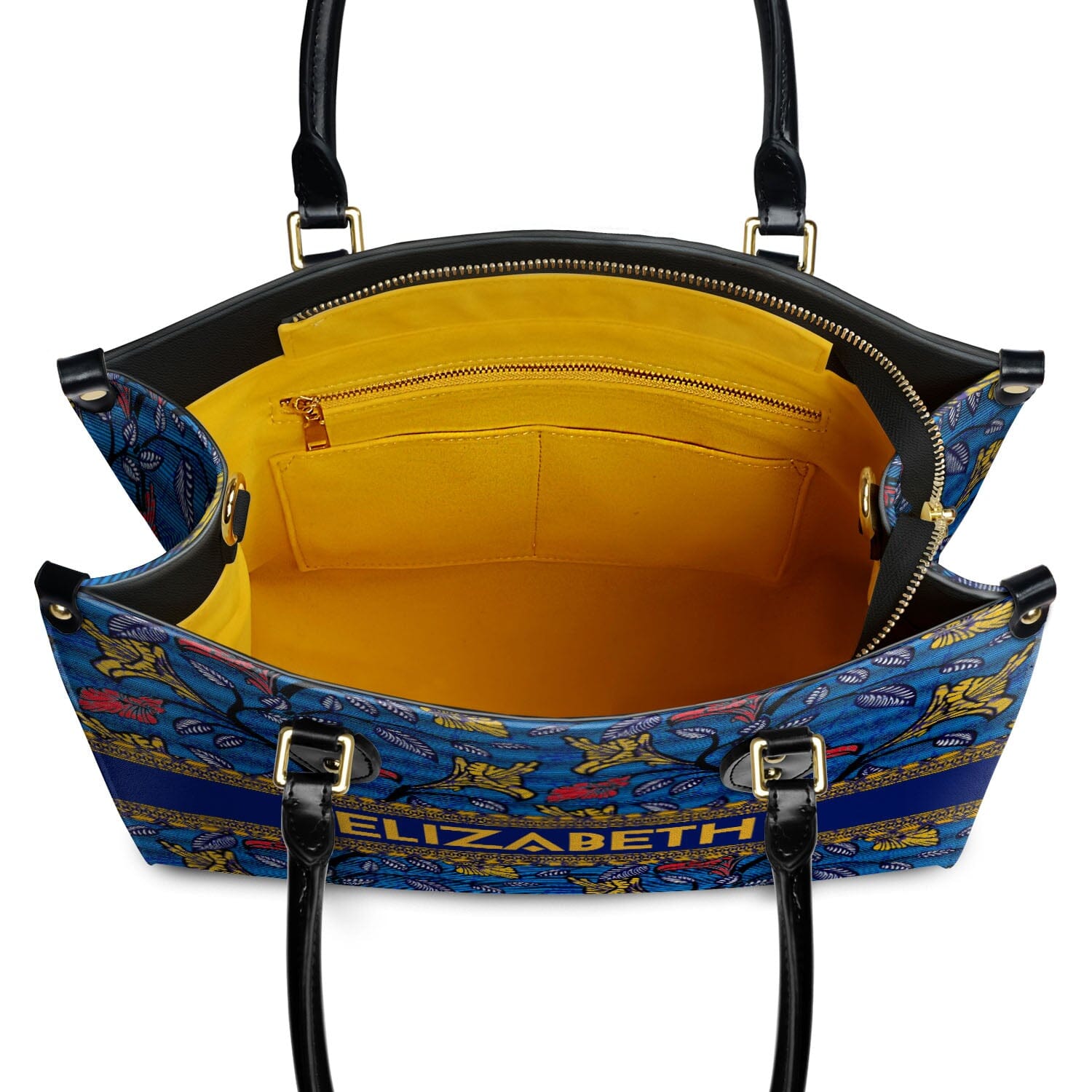Personalized Ankara Pattern Leather Handbag Leather Handbag Highcommerce 