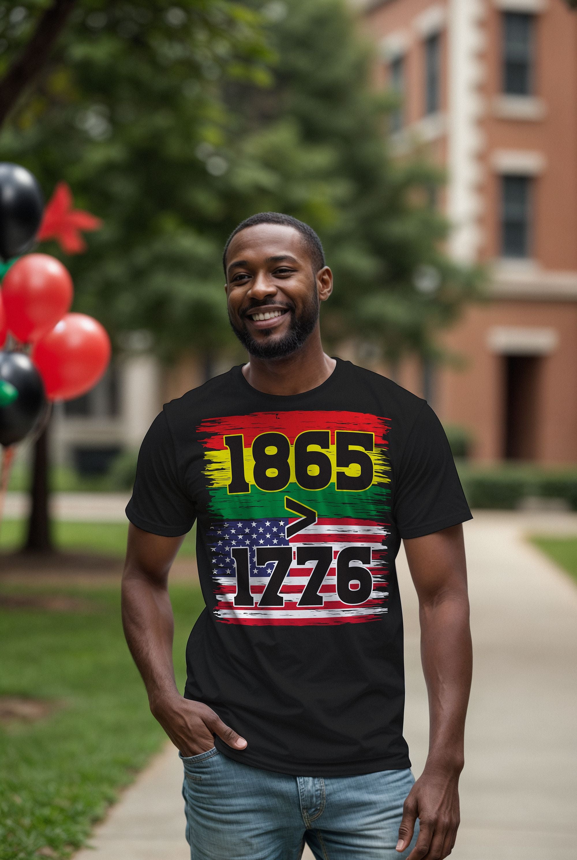 1865 > 1776 Juneteenth T-shirt Apparel Gearment 