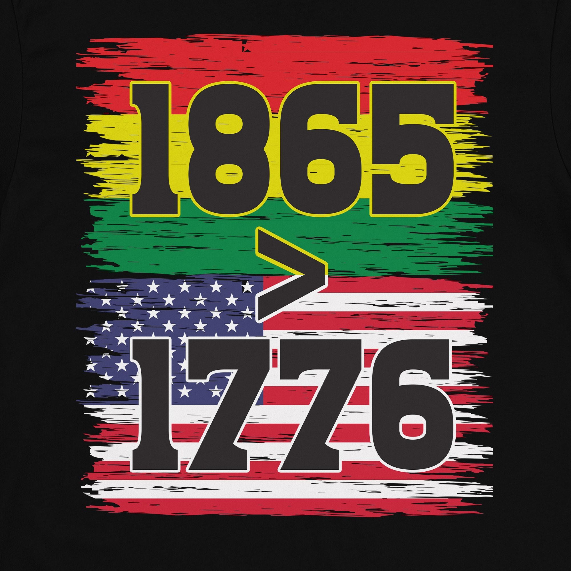 1865 > 1776 Juneteenth T-shirt Apparel Gearment 