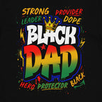 Black Dad Graffiti T-shirt Apparel Gearment 