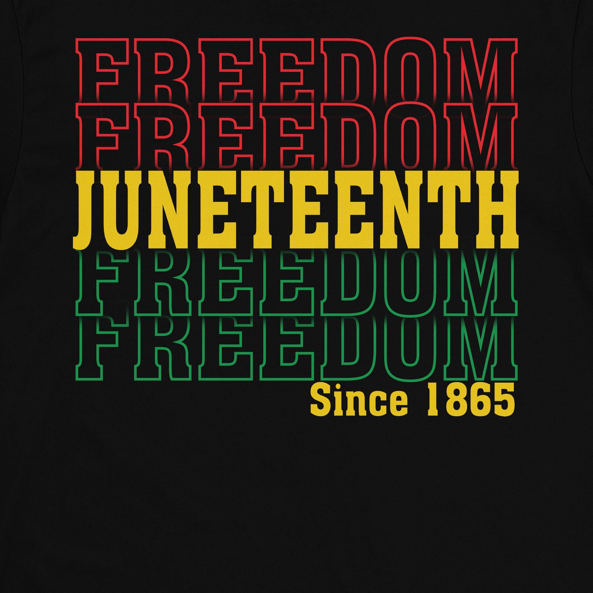 Juneteenth Freedom Since 1865 T-shirt Apparel Gearment 