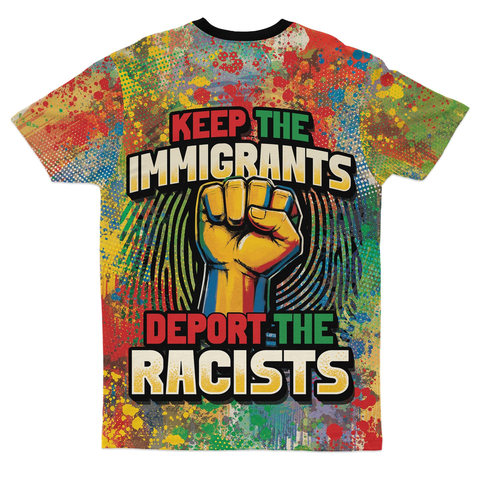 Keep The Immigrants T-Shirt AOP Tee Tianci 