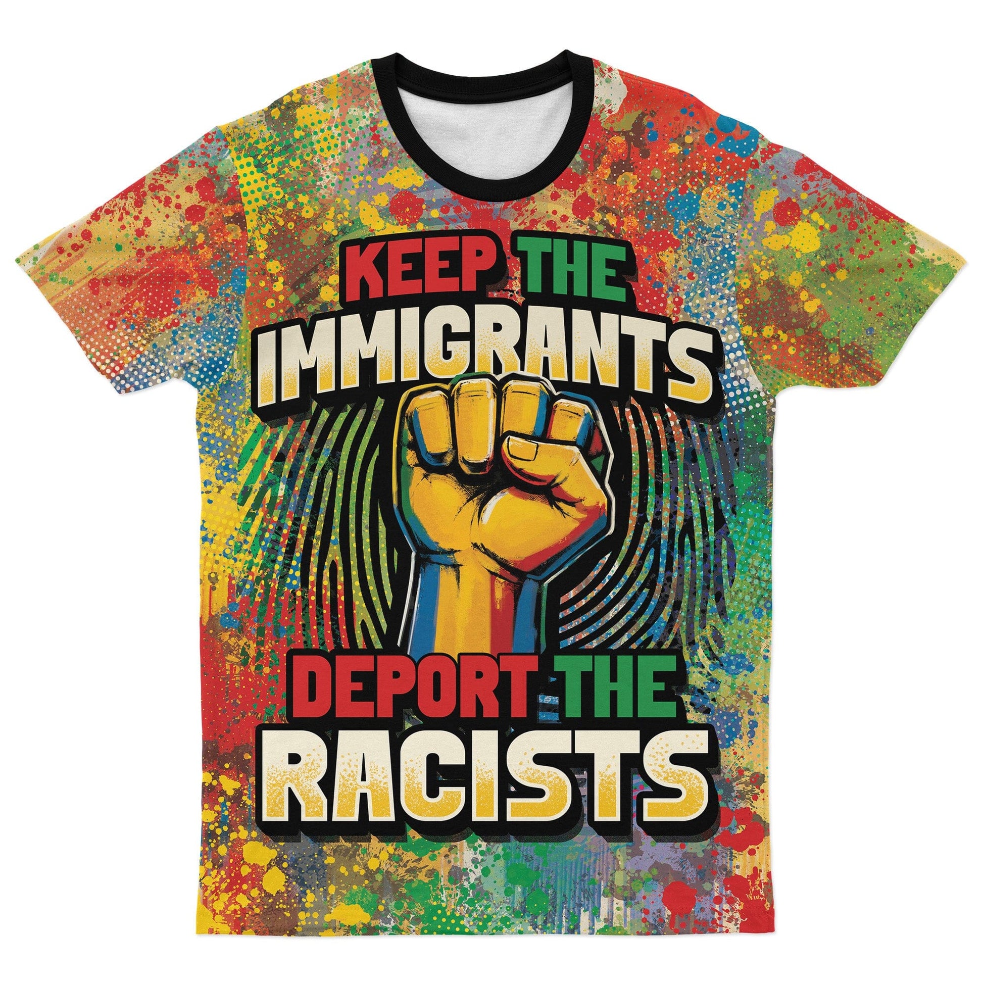 Keep The Immigrants T-Shirt AOP Tee Tianci S 