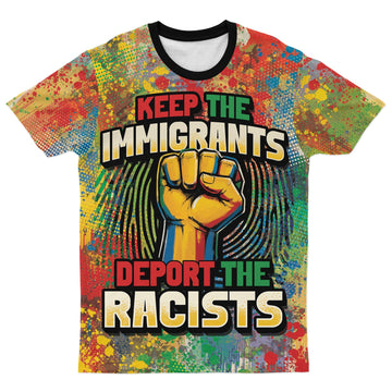 Keep The Immigrants T-Shirt AOP Tee Tianci S 