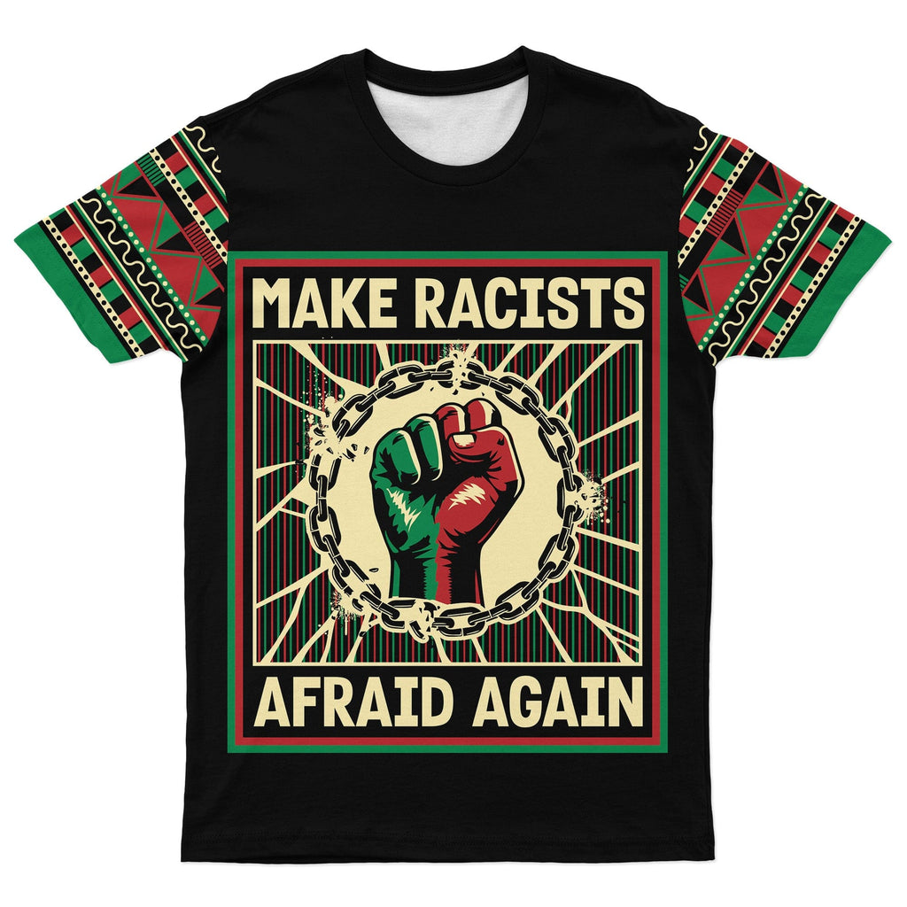 Make Racists Afraid Again T-Shirt AOP Tee Tianci S 