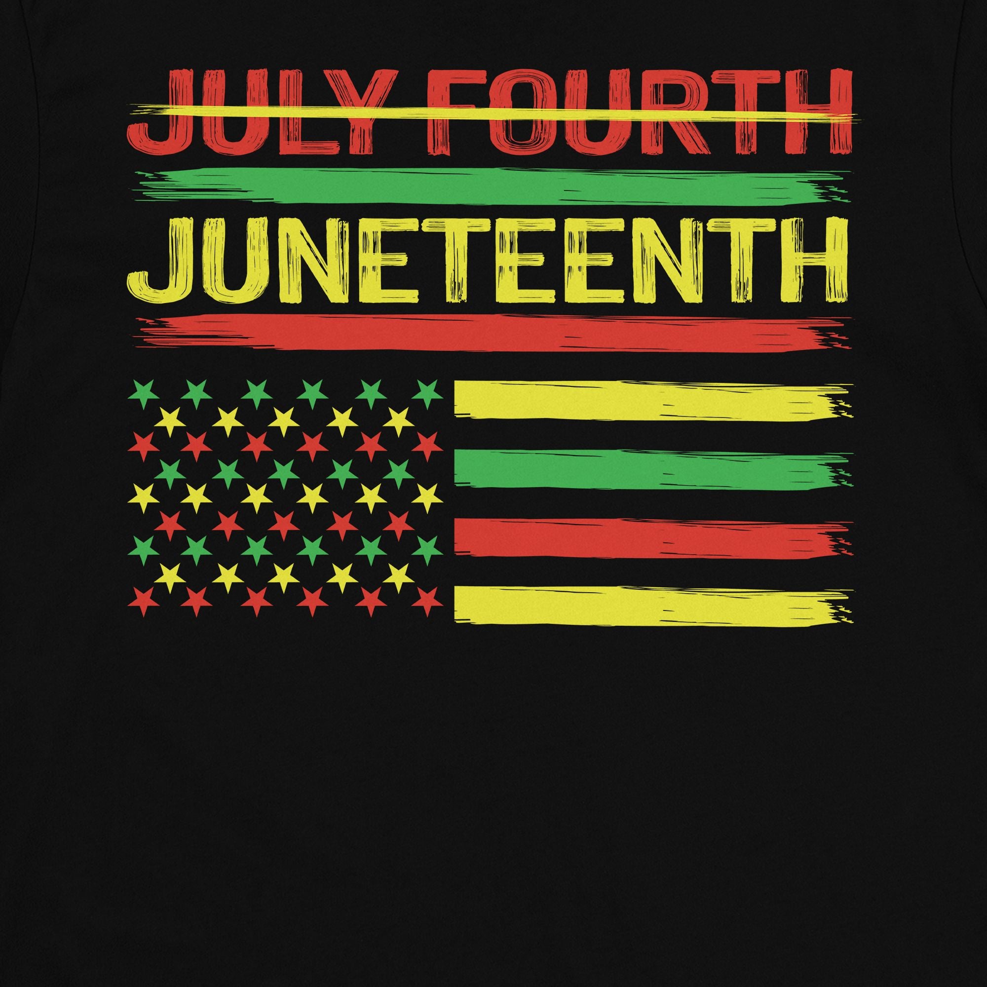 Not July Fourth - Juneteenth T-shirt Apparel Gearment 