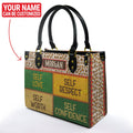 Personalized Self Love Respect Worth And Confidence Leather Handbag Leather Handbag Highcommerce 