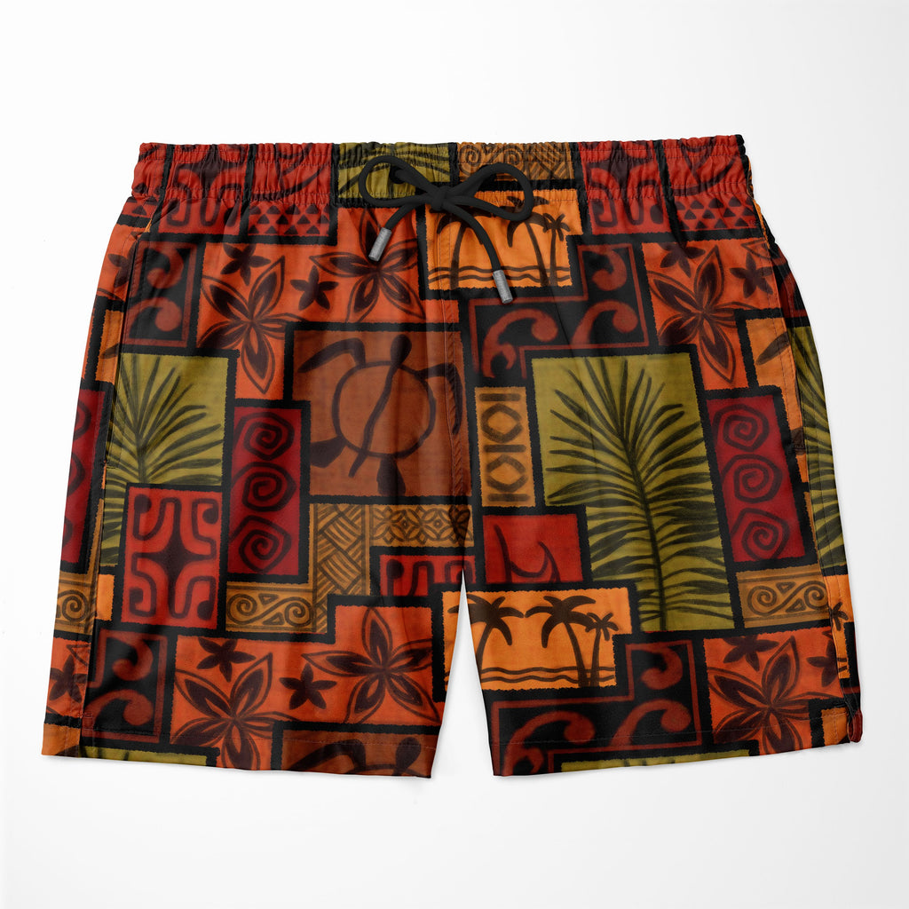 Bogolan Sunset Hawaiian Shirt And Shorts Set Hawaiian Shirt And Shorts Set Tianci 