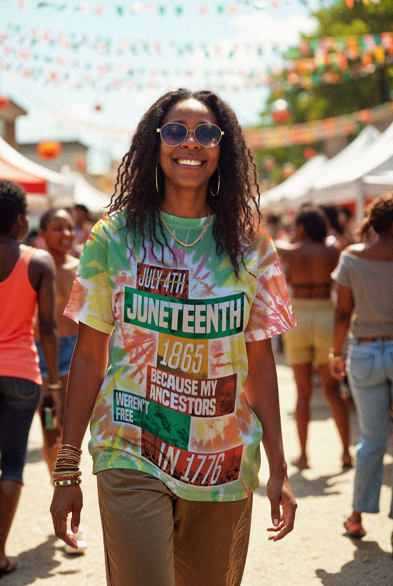 The Real Independence Day Tie Dye T-shirt AOP Tee Tianci 