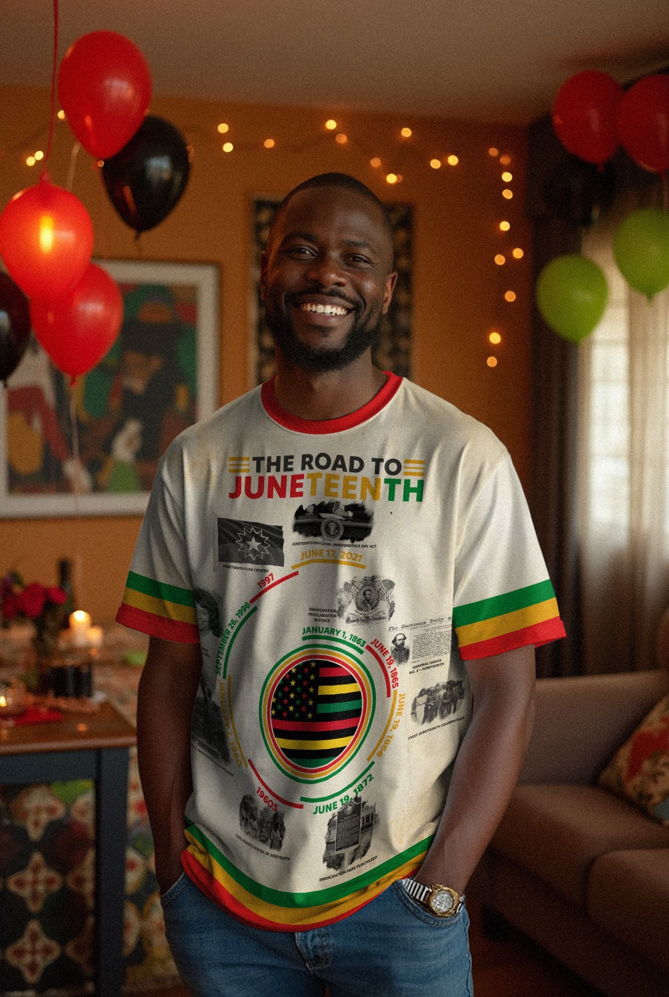 The Road to Juneteenth T-shirt AOP Tee Tianci 