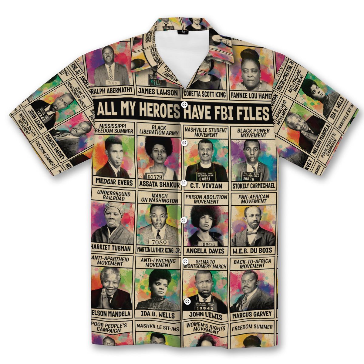 All My Heroes Have FBI Files Hawaiian Shirt and Shorts Set Hawaiian Shirt And Shorts Set Tianci 