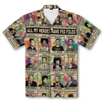 All My Heroes Have FBI Files Hawaiian Shirt and Shorts Set Hawaiian Shirt And Shorts Set Tianci 