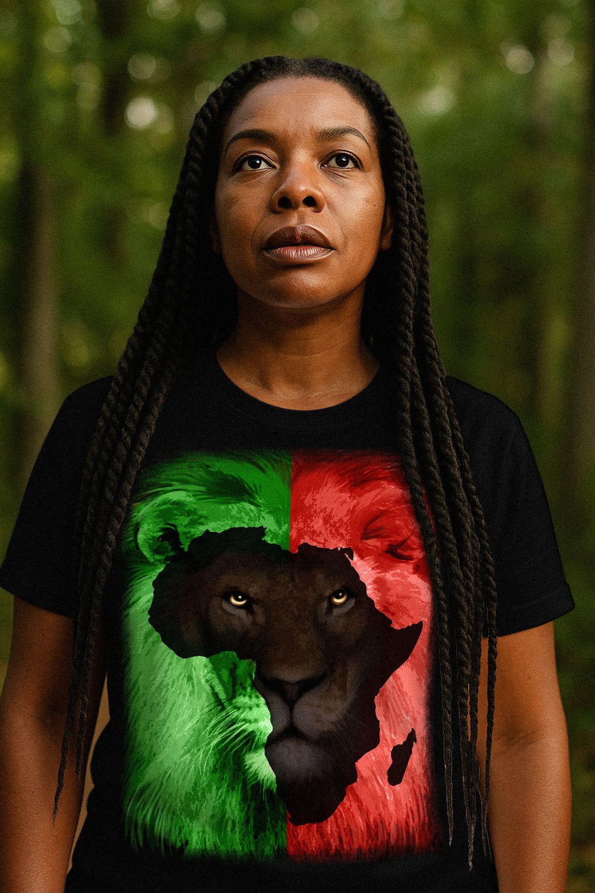 Lion Map T-shirt Apparel Gearment 