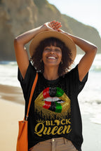 Black Queen Sexy Lips T-shirt Apparel Gearment 