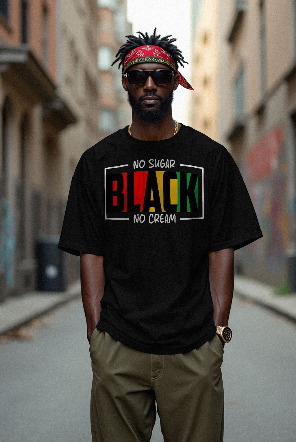 Black. No Sugar. No Cream T-shirt Apparel Gearment 